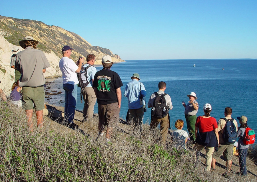 class overlooking ocean